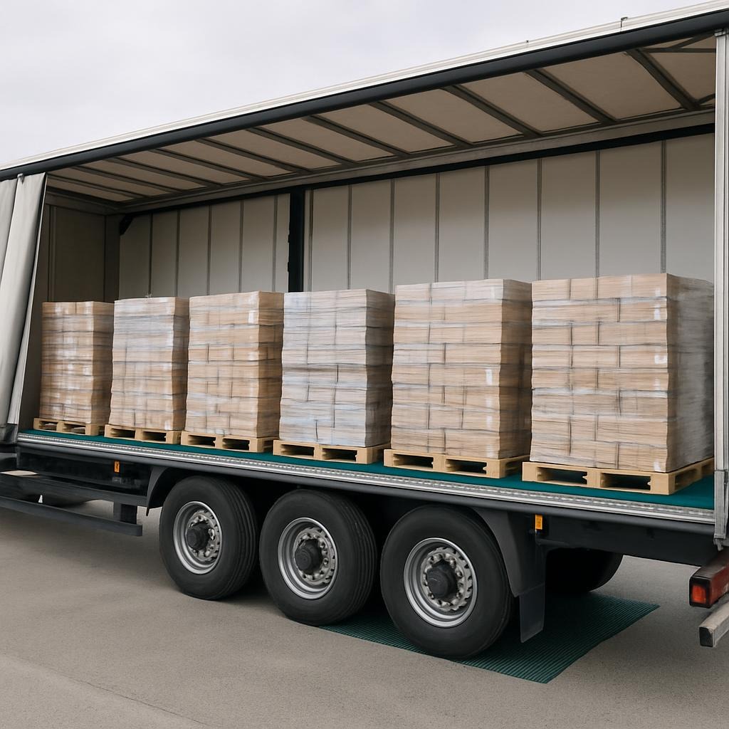 Mata antypoślizgowa zapewnia bezpieczeństwo ładunku